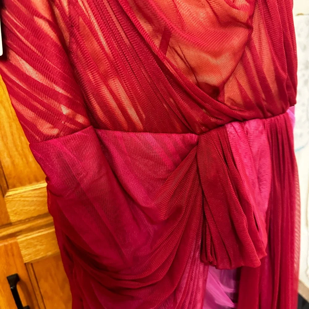 NWT Anthropologie Structured Tulle Dress Pink/Rose - Picture 10 of 10